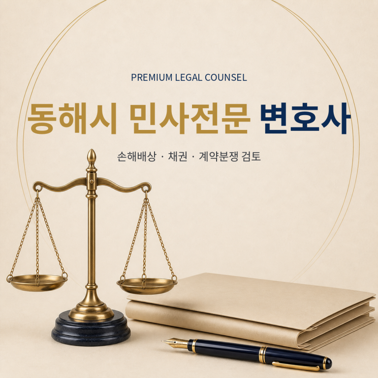 동해시 민사전문 변호사